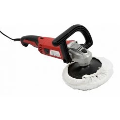 Varan Motors - VAR-CP01-1 Polisseuse Lustreuse électrique 1200W + Disque 180mm Et 2 Poignées - Rouge -Ponceuse et polisseuse Soldes 10606909 3