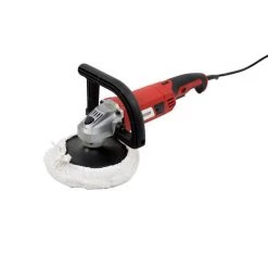 Varan Motors - VAR-CP01-1 Polisseuse Lustreuse électrique 1200W + Disque 180mm Et 2 Poignées - Rouge -Ponceuse et polisseuse Soldes 10606909 5