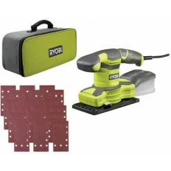 Ponceuse Vibrante électrique RYOBI 280W - Sac De Transport - 30 Abrasifs RSS280-SA30