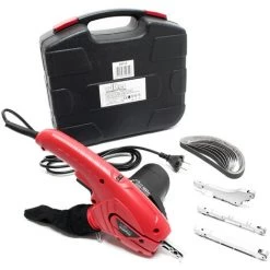 WILTEC Ponceuse à Bandes 400W 3 Bras De Meulage & 10x Bande Abrasive Lime électrique Facilité D'accès -Ponceuse et polisseuse Soldes 11265326 3