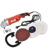 COSTWAY Lustreuse Machine à Polir Polisseuse Rectifieuse 1500W Poignée 1000-3200 R/min -Ponceuse et polisseuse Soldes 12435893 1