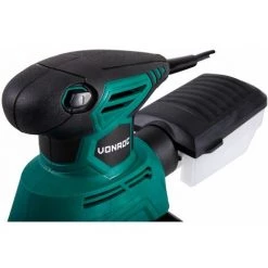 VONROC Ponceuse Delta Multifonction 130W - Ponceuse à Main - Avec Boîtier De Récupération De Poussière Et 6 Papiers Abrasifs -Ponceuse et polisseuse Soldes 12593812 3
