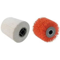 2 Brosses (nylon Abrasif Pour Nettoyer, Coton Pour Lustrer) Pour Renovateur REX 120C, REX 200, REX-H200 FARTOOLS