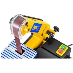 MSW Ponceuse Disque Bande Ruban Stationnaire 300 W 2950 Tr/Min Inclinable 2 Raccords - Argent -Ponceuse et polisseuse Soldes 14022436 5