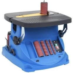 VIDAXL Ponceuse à Bande Et à Axe Oscillant 450 W Bleu - Quincaillerie - Outils - Ponceuses -Ponceuse et polisseuse Soldes 14075250 2