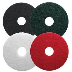 Lot De 5 Disques PAD Pour Nettoyage Des Sols - Noir Pour Décapage - D. 406 Mm - 5240601 - Leman