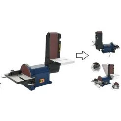 BIGB Ponceuse à Bande Et Disque 500 W - 200 Mm