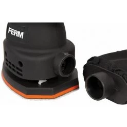 FERM PSM1013 Ponceuse à Paume 220W - Patin De Ponçage Avec Velcro - Incl. Sac à Poussière, Coffret Et 10 Papiers Abrasifs (G80 & G120) -Ponceuse et polisseuse Soldes 16294193 3