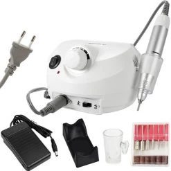 ASUPERMALL Kit De Machine De Lime A Ongles Acrylique Electrique Professionnel, Blanc -Ponceuse et polisseuse Soldes 17058925 4