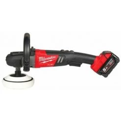 .MILWAUKEE. Polisseuse Sans Fil Ø 180 Mm M18 FUEL Avec 2 Batteries 5Ah, Chargeur, En Coffret – Milwaukee