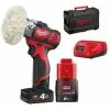 .MILWAUKEE. Ponceuse-polisseuse M12 Li-Ion Avec 2 Batteries 2Ah/4Ah, Chargeur, Coffret - Milwaukee - M12 BPS-421X -Ponceuse et polisseuse Soldes 18160829 1