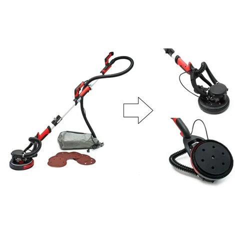 BIGB Ponceuse à Bras / Girafe 750 W - Pad 225 Mm Pour Cloison Seche, Plafond Plâtre 3 BIGB Ponceuse à Bras / Girafe 750 W - Pad 225 Mm Pour Cloison Seche, Plafond Plâtre