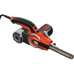 Black & Decker Lime électrique Filaire, Avec 6 Bandes Abrasives, 3 Bras Droits Ou Coudé (KA902EK-QS)