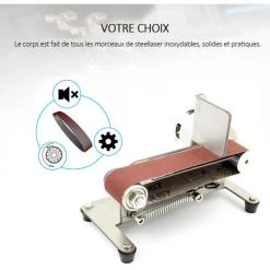 ASUPERMALL Horizontale Ponceuse Mini Electrique Bande Abrasive Sander Multifonctions Grinder Bricolage Polissage Machine De Meulage, 775 Motor -Ponceuse et polisseuse Soldes 20277877 4