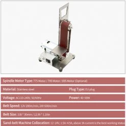 ASUPERMALL Vertical Ponceuse Mini Broyage Sander Mini Ponceuse Grinder Sable-Bande Machine Petit Bricolage Polissage Et Polisseuse, 895 Motor 10 ASUPERMALL Vertical Ponceuse Mini Broyage Sander Mini Ponceuse Grinder Sable-Bande Machine Petit Bricolage Polissage Et Polisseuse, 895 Motor -Ponceuse et polisseuse Soldes 20277878 4