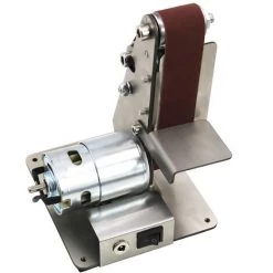 ASUPERMALL Vertical Sable Ceinture Mini Sable Ceinture Machine De Bricolage De Polissage Et De Polissage Machine A Angle Fixe Sharpener Table De Coupe Plaqueuse, 895 Moteur De Broche