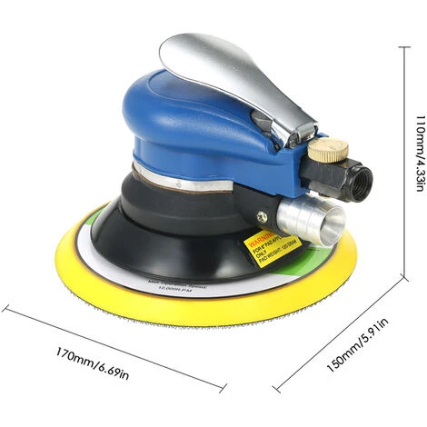 ASUPERMALL 6 Pouces 10000Rpm Double Action Pneumatique Air Sander Voiture Peinture Soins Outil Polisseuse Electrique Travail Du Bois Grinder Polisseuse 5 ASUPERMALL 6 Pouces 10000Rpm Double Action Pneumatique Air Sander Voiture Peinture Soins Outil Polisseuse Electrique Travail Du Bois Grinder Polisseuse – Image 3
