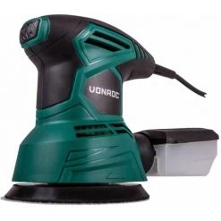 VONROC Ponceuse Orbitale Excentrique 300W – Ø 125mm - Boîte à Poussière Et 12 Feuilles Abrasives Inclus -Ponceuse et polisseuse Soldes 23345341 3