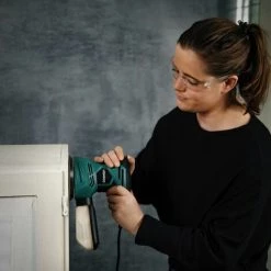 VONROC Ponceuse Orbitale Excentrique 300W – Ø 125mm - Boîte à Poussière Et 12 Feuilles Abrasives Inclus -Ponceuse et polisseuse Soldes 23345341 5