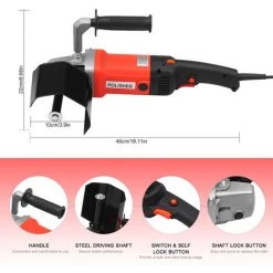 ASUPERMALL 220V 1400W Electrique Brunissage Polisseuse Electrique Trefilage Machine Polisseuse Pour Le Metal En Acier Inoxydable Polissage Du Bois -Ponceuse et polisseuse Soldes 23637442 5