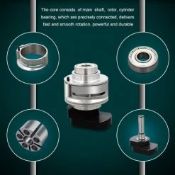 ASUPERMALL Pneumatique Sander Pneumatique Polisseuse Air Sander 5 '' Air Palm Orbital Sander Grinder Poncage Machine-Outil 11 ASUPERMALL Pneumatique Sander Pneumatique Polisseuse Air Sander 5 '' Air Palm Orbital Sander Grinder Poncage Machine-Outil -Ponceuse et polisseuse Soldes 23637660 5