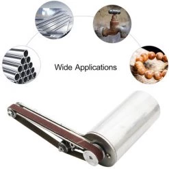 ASUPERMALL 24V 90W Mini Handheld Electrique Polisseuse En Acier Inoxydable Polisseuse Ponceuse Avec 10Pcs Sander Ceintures De Plastique En Aluminium Fer Acier Polissage -Ponceuse et polisseuse Soldes 23637820 3