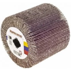 MSW Rouleau Abrasif À Lamelles Pour Satise - 19 Mm - Grain 80 - 107 X 111 Mm - Bleu
