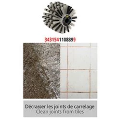 FARTOOLS Brosse Fibre Plastique D. 120 Mm - Pour Rénovateur REX 120C -Ponceuse et polisseuse Soldes 24536367 3