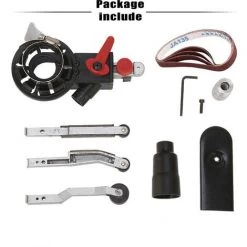 AUGIENB Ponceuse à Bande Pour Meuleuses D'angle 115/125 + 3 Bandes Abrasives -Ponceuse et polisseuse Soldes 24887724 4