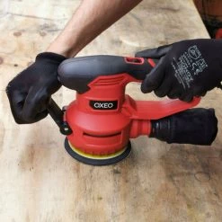 OXEO Ponceuse Excentrique 450w Ponceuse Orbitale à Vitesse Variable - Fournie 6 Disques Abrasifs 125mm - 6 Vitesses D'oscillation -Ponceuse et polisseuse Soldes 24995005 3
