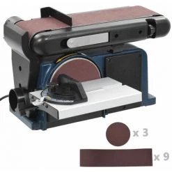 Hommoo Ponceuse A Disque Et A Bande Electrique 370 W 150 Mm HDV06223