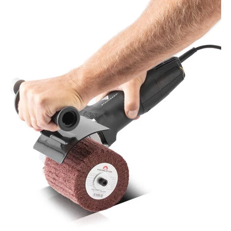 STAHLWERK Machine à Satiner SM-800 ST Satineuse Touret à Polir Machine De Doucissage Rectifieuse à Rouleau Avec 800 W, Pour Tailler, Polir, ébavurer Et Nettoyer Surfaces 6 STAHLWERK Machine à Satiner SM-800 ST Satineuse Touret à Polir Machine De Doucissage Rectifieuse à Rouleau Avec 800 W, Pour Tailler, Polir, ébavurer Et Nettoyer Surfaces – Image 4