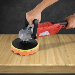 AREBOS Polisseuse De Voiture Électrique Lustreuse Machine à Polir | 2100 W - Rouge -Ponceuse et polisseuse Soldes 27421324 3