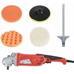 AREBOS Polisseuse De Voiture Électrique Lustreuse Machine à Polir | 2100 W - Rouge -Ponceuse et polisseuse Soldes 27421324 5