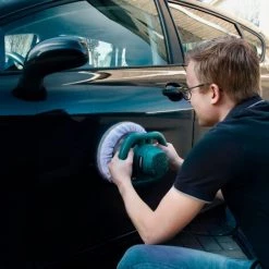 VONROC Polisseuse Excentrique 120W – 240mm - Double Poignées - 2 Bonnets De Polissage Inclus -Ponceuse et polisseuse Soldes 27768987 5