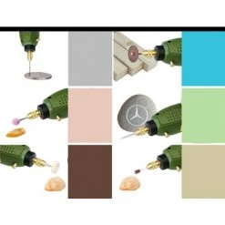 Triomphe Broyeur électrique Perceuse électrique Bricolage Sculpture Nettoyage Mini Ensemble électrique Outil De Polissage -Ponceuse et polisseuse Soldes 27808898 3