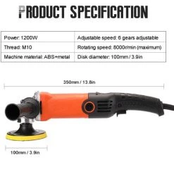 ASUPERMALL 1200W 220V Reglable Vitesse Voiture Electrique Polisseuse Fartage Machine De Polissage Automobile Meubles Outil, Type 1 10 ASUPERMALL 1200W 220V Reglable Vitesse Voiture Electrique Polisseuse Fartage Machine De Polissage Automobile Meubles Outil, Type 1 -Ponceuse et polisseuse Soldes 27969468 4