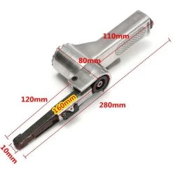 HAPPYSHOPPING Ponceuse Pneumatique 3/8 "Ponceuse Angulaire Pneumatique Avec Bande De Ponçage 7542 -Ponceuse et polisseuse Soldes 28048230 3