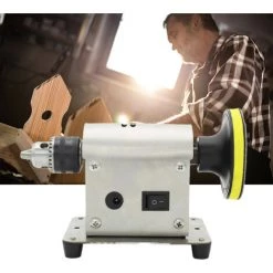 ASUPERMALL Multifonction Bijoux Rock Polissage Machine Tampon Bijoux Grinder Mill Polisseuse Bijoux Benchtop Polisseuse Avec 20Pc Poncer Eu Plug -Ponceuse et polisseuse Soldes 28062958 3