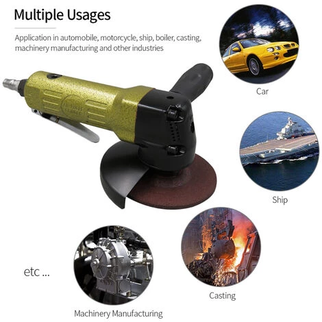 ASUPERMALL 4 Pouces Grinder Air Angle Polisseuse Air Grinder Legere Grinder 100mm Poncage Disc 5 ASUPERMALL 4 Pouces Grinder Air Angle Polisseuse Air Grinder Legere Grinder 100mm Poncage Disc – Image 3