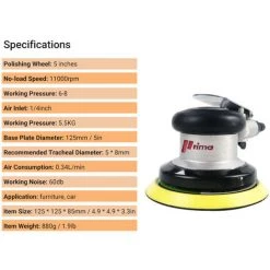 ASUPERMALL Air Orbitale Aleatoire Sander Air Sander Sander Pneumatique Pneumatique Palm Polisseuse 9 ASUPERMALL Air Orbitale Aleatoire Sander Air Sander Sander Pneumatique Pneumatique Palm Polisseuse -Ponceuse et polisseuse Soldes 28078105 3