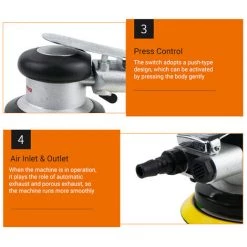 ASUPERMALL Air Orbitale Aleatoire Sander Air Sander Sander Pneumatique Pneumatique Palm Polisseuse 10 ASUPERMALL Air Orbitale Aleatoire Sander Air Sander Sander Pneumatique Pneumatique Palm Polisseuse -Ponceuse et polisseuse Soldes 28078105 4