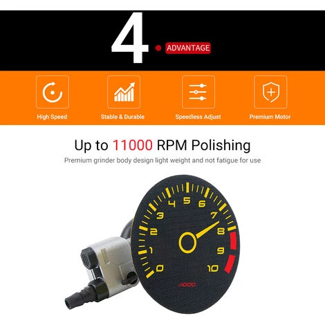 ASUPERMALL Air Orbitale Aleatoire Sander Air Sander Sander Pneumatique Pneumatique Palm Polisseuse 7 ASUPERMALL Air Orbitale Aleatoire Sander Air Sander Sander Pneumatique Pneumatique Palm Polisseuse – Image 5