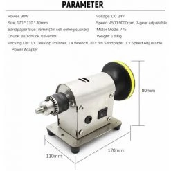 HAPPYSHOPPING Machine De Gravure De Jade Multifonctionnelle, Moulin, Petite Machine De Decoupe, Broyeur Electrique, Hote De Broyeur 775 + Alimentation 96 Watts, Norme Europeenne 10 HAPPYSHOPPING Machine De Gravure De Jade Multifonctionnelle, Moulin, Petite Machine De Decoupe, Broyeur Electrique, Hote De Broyeur 775 + Alimentation 96 Watts, Norme Europeenne -Ponceuse et polisseuse Soldes 28355950 4
