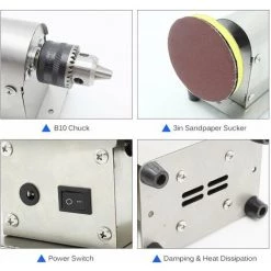 HAPPYSHOPPING Machine De Gravure De Jade Multifonctionnelle, Moulin, Petite Machine De Decoupe, Broyeur Electrique, Hote De Broyeur 775 + Alimentation 96 Watts, Norme Europeenne 11 HAPPYSHOPPING Machine De Gravure De Jade Multifonctionnelle, Moulin, Petite Machine De Decoupe, Broyeur Electrique, Hote De Broyeur 775 + Alimentation 96 Watts, Norme Europeenne -Ponceuse et polisseuse Soldes 28355950 5