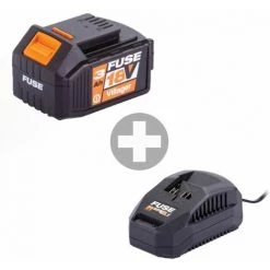 Ponceuse Delta Avec Batterie Et Chargeur Sans Fil 18V Fuse VLN 7120 Villager - Orange -Ponceuse et polisseuse Soldes 28447708 4