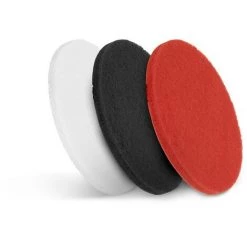 ULSONIX Tampons Disques Pad Nettoyage Lavage Polissage Sol Autolaveuse Monobrosse 3x17“ - Noir