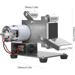 HAPPYSHOPPING Mini Machine Acourroie Miniature Machine Apolir Bricolage Rectifieuse Machine Aaffuter Les Couteaux AAngle Fixe, Machine Nue Modele 25 - Machine Nue Modele 25 -Ponceuse et polisseuse Soldes 29560973 5