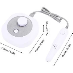 HAPPYSHOPPING 102 Vernis Aongles, Dissolvant Pour Ongles, Polisseuse Et Lime Aongles Machine Integree 110-240V Large Tension Norme Europeenne, Blanc - Blanc -Ponceuse et polisseuse Soldes 29561386 3