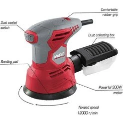 BEARSU Ponceuse Excentrique, Pour Disques Abrasifs 125 Mm, 12 000 Tr / Min. Ponceuse électrique Avec Dépoussiéreur -Ponceuse et polisseuse Soldes 29667583 3